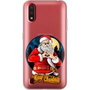 Прозрачный чехол BoxFace Samsung A015 Galaxy A01 Cool Santa