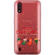 Прозрачный чехол BoxFace Samsung A015 Galaxy A01 Merry Christmas