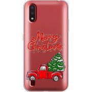 Прозрачный чехол BoxFace Samsung A015 Galaxy A01 Holiday Car