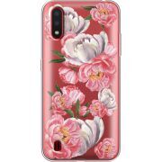 Прозрачный чехол BoxFace Samsung A015 Galaxy A01 Peony Watercolor Style