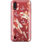 Прозрачный чехол BoxFace Samsung A015 Galaxy A01 Japanese Koi Fish