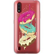 Прозрачный чехол BoxFace Samsung A015 Galaxy A01 Donuts
