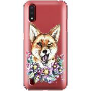 Прозрачный чехол BoxFace Samsung A015 Galaxy A01 Winking Fox