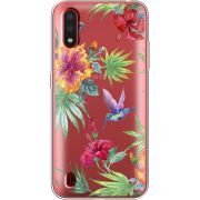 Прозрачный чехол BoxFace Samsung A015 Galaxy A01 Tropical