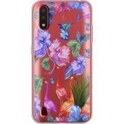 Прозрачный чехол BoxFace Samsung A015 Galaxy A01 Flamingo
