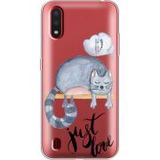 Прозрачный чехол BoxFace Samsung A015 Galaxy A01 Just Love