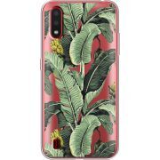 Прозрачный чехол BoxFace Samsung A015 Galaxy A01 Banana Leaves