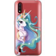 Чехол со стразами Samsung A015 Galaxy A01 Unicorn Queen