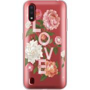 Чехол со стразами Samsung A015 Galaxy A01 Love