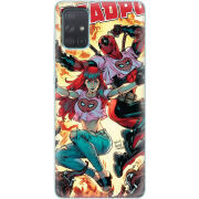 Чехол BoxFace Samsung A715 Galaxy A71 Deadpool and Mary Jane