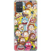 Чехол BoxFace Samsung A715 Galaxy A71 Rick and Morty