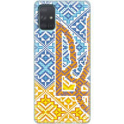 Чехол BoxFace Samsung A715 Galaxy A71 Тризуб Вишивка
