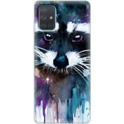 Чехол BoxFace Samsung A715 Galaxy A71 Акварельный енот
