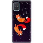 Чехол BoxFace Samsung A715 Galaxy A71 Fox-Astronauts