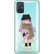 Прозрачный чехол BoxFace Samsung A715 Galaxy A71 Winter Morning Girl