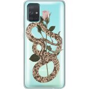 Прозрачный чехол BoxFace Samsung A715 Galaxy A71 Glamor Snake