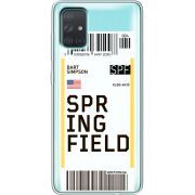 Прозрачный чехол BoxFace Samsung A715 Galaxy A71 Ticket Springfield