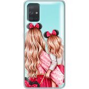 Прозрачный чехол BoxFace Samsung A715 Galaxy A71 Mouse Girls