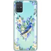 Прозрачный чехол BoxFace Samsung A715 Galaxy A71 Spring Bird