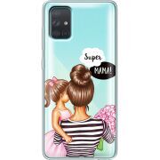 Прозрачный чехол BoxFace Samsung A715 Galaxy A71 Super Mama and Daughter