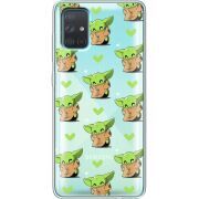 Прозрачный чехол BoxFace Samsung A715 Galaxy A71 Pattern Baby Yoda