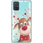 Прозрачный чехол BoxFace Samsung A715 Galaxy A71 Winter Deer