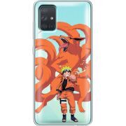 Прозрачный чехол BoxFace Samsung A715 Galaxy A71 Naruto and Kurama