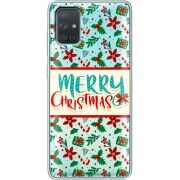 Прозрачный чехол BoxFace Samsung A715 Galaxy A71 Vintage Christmas Pattern