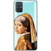 Прозрачный чехол BoxFace Samsung A715 Galaxy A71 Девушка с жемчужной серёжкой