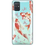 Прозрачный чехол BoxFace Samsung A715 Galaxy A71 Japanese Koi Fish
