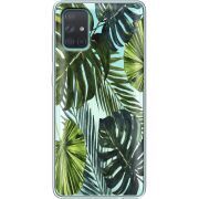 Прозрачный чехол BoxFace Samsung A715 Galaxy A71 Palm Tree