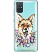 Прозрачный чехол BoxFace Samsung A715 Galaxy A71 Winking Fox