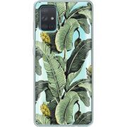 Прозрачный чехол BoxFace Samsung A715 Galaxy A71 Banana Leaves