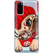 Прозрачный чехол BoxFace Samsung G980 Galaxy S20 Winter Puggy