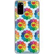 Прозрачный чехол BoxFace Samsung G980 Galaxy S20 Hippie Flowers
