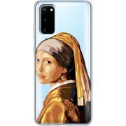 Прозрачный чехол BoxFace Samsung G980 Galaxy S20 Девушка с жемчужной серёжкой