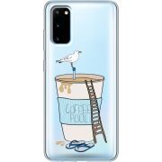 Прозрачный чехол BoxFace Samsung G980 Galaxy S20 Segull in Cofee Pool