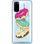 Прозрачный чехол BoxFace Samsung G980 Galaxy S20 Donuts