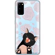 Прозрачный чехол BoxFace Samsung G980 Galaxy S20 Meow