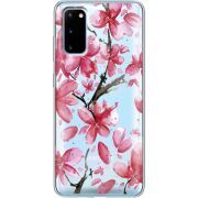 Прозрачный чехол BoxFace Samsung G980 Galaxy S20 Pink Magnolia