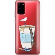 Прозрачный чехол BoxFace Samsung G985 Galaxy S20 Plus Segull in Cofee Pool
