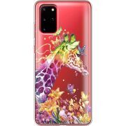 Прозрачный чехол BoxFace Samsung G985 Galaxy S20 Plus Colorful Giraffe