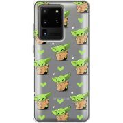 Прозрачный чехол BoxFace Samsung G988 Galaxy S20 Ultra Pattern Baby Yoda