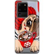 Прозрачный чехол BoxFace Samsung G988 Galaxy S20 Ultra Winter Puggy