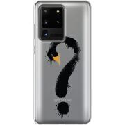 Прозрачный чехол BoxFace Samsung G988 Galaxy S20 Ultra Swan question