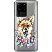 Прозрачный чехол BoxFace Samsung G988 Galaxy S20 Ultra Winking Fox