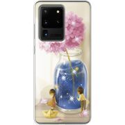 Чехол со стразами Samsung G988 Galaxy S20 Ultra Little Boy and Girl