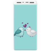 Xiaomi Mi Power Bank 3 20000mAh (PLM18ZM) Белый с принтом 