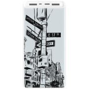 Xiaomi Mi Power Bank 3 20000mAh (PLM18ZM) Белый с принтом 17 Street
