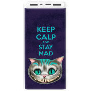 Xiaomi Mi Power Bank 3 20000mAh (PLM18ZM) Белый с принтом Stay Mad